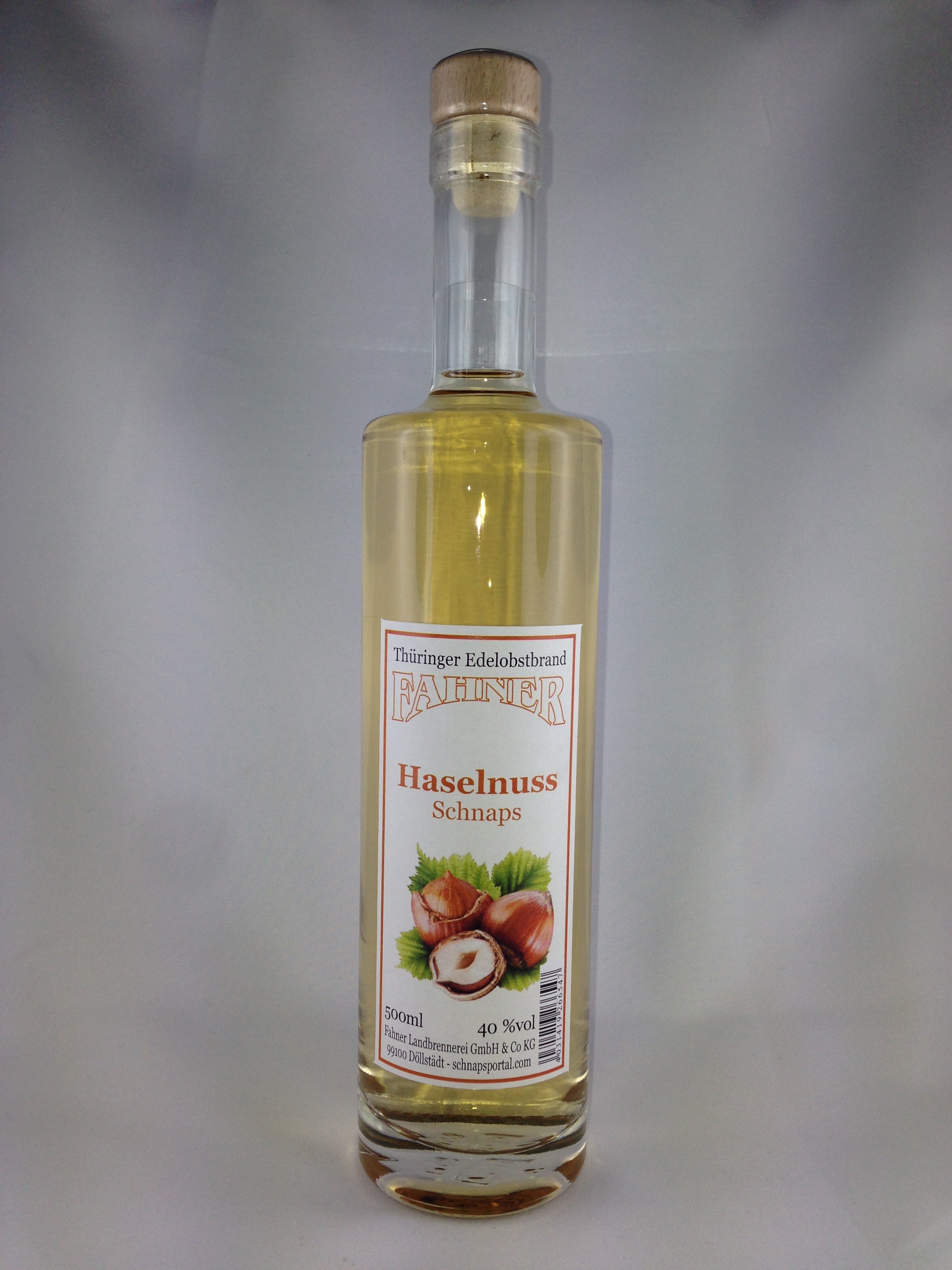 Haselnuss-Schnaps 0,5 ltr.